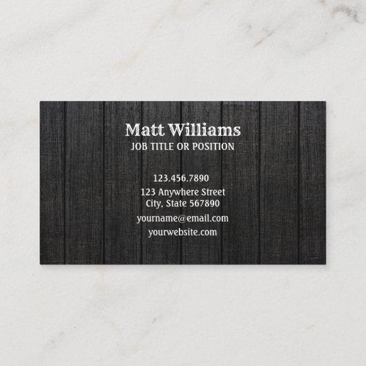 西素朴黒木粒 名刺 (裏面)