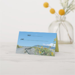 西結婚山道の夕花 プレイスカード