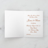 西結婚式招待状 招待状 (内部)