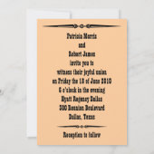 西結婚式招待状 招待状 (裏面)