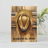 西結婚式招待状- 5インチx 7インチ 招待状 (スタンド正面)