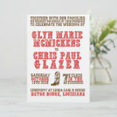 西結婚部の 招待状 (スタンド正面)