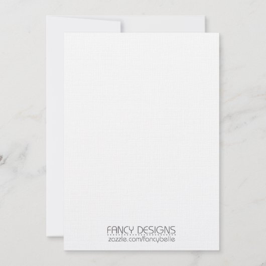 西結婚部の 招待状 (裏面)