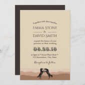 西結婚馬 招待状 (正面/裏面)