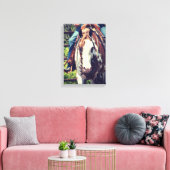 西絵を描馬 キャンバスプリント (インサイチュ (リビング))