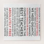 西翼サム・セアボルン教育演説パズル ジグソーパズル (横)