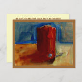 西芸術的パーティの招待状~EZ2カスタマイズ 招待状 (正面/裏面)