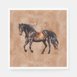 西茶色の馬 スタンダードランチョンナプキン