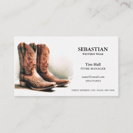 西衣服QRコード名刺 名刺 (正面)