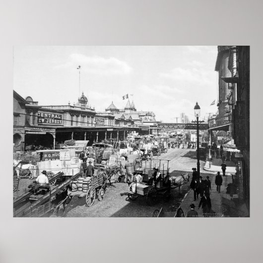 西通り、ニューヨーク市1901年 ポスター (正面)