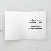 西部お祝い- TWHの歩くの馬- カード (内部)