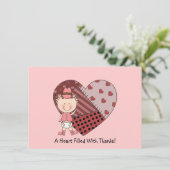 西部かわいい女の赤ちゃんの馬の子馬は感謝していしています サンキューカード (スタンド正面)