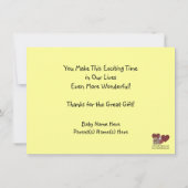 西部かわいい男の赤ちゃんの馬の子馬は感謝していしています サンキューカード (裏面)