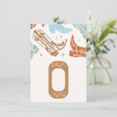 西部がワン ハイチェア バナー カード - "O" (スタンド正面)