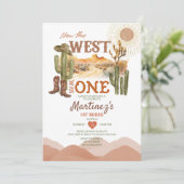 西部が一つになった誕生日のカウボーイ 招待状 (スタンド正面)