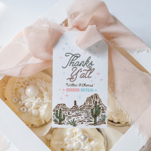 西部でおなかの子の性別を発表しよう カウボーイ？それともカウガール？ ギフトタグ