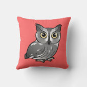 西部のアメリカオオコノハズク クッション (裏面)