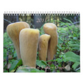 西部のオレゴン2011年のきのこ カレンダー (カバー)