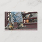 西部のカウボーイおよびロデオのBullの名刺 名刺 (正面)