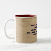 西部のカウボーイの諺 ツートーンマグカップ (左)