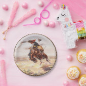 西部のカウボーイのBroncのライダーのパーティーのプレート ペーパープレート (パーティー)