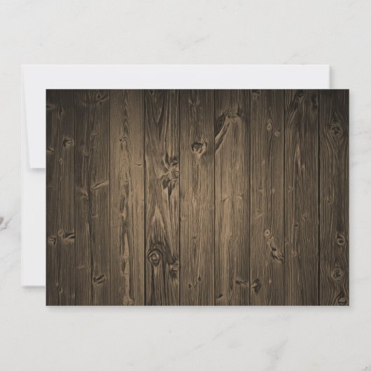 西部のカウボーイ・ブーツのヒマワリの結婚式招待状 招待状 (裏面)