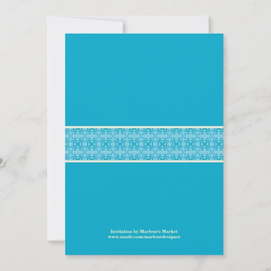 西部のカップルのブライダルシャワーの招待状 招待状 (裏面)