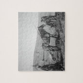 西部のカナダ、c.1のネイティブアメリカンのクリー族の人々 ジグソーパズル (縦)