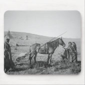 西部のカナダ、c.1のネイティブアメリカンのクリー族の人々 マウスパッド (正面)