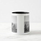 西部のカナダ、c.1のネイティブアメリカンのクリー族の人々 マグカップ (中央)