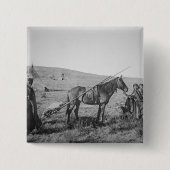 西部のカナダ、c.1のネイティブアメリカンのクリー族の人々 缶バッジ (正面)