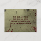 西部のカントリー・カウボーイ・ハンディマン・建築 名刺 (裏面)