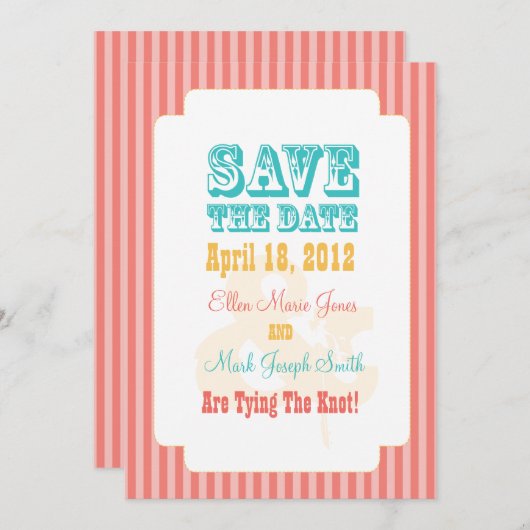 西部のカーニバル-日付の珊瑚を救って下さい セーブザデート (正面/裏面)