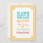 西部のカーニバル-日付の黄色を救って下さい セーブザデート (正面)