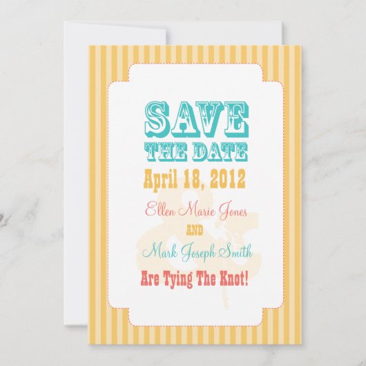 西部のカーニバル-日付の黄色を救って下さい セーブザデート (正面)