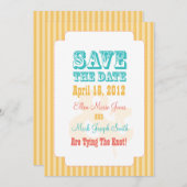 西部のカーニバル-日付の黄色を救って下さい セーブザデート (正面/裏面)