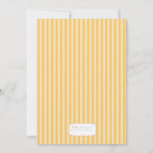 西部のカーニバル – 日付を保存する黄色とサンゴ セーブザデート (裏面)