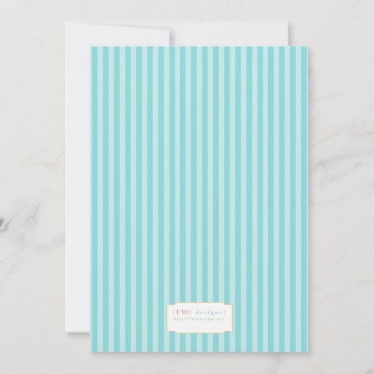 西部のカーニバル – 日付を青で保存 セーブザデート (裏面)