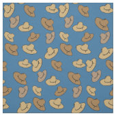 西部のカーボーイ・ハットのプリントの生地 ファブリック (見本)