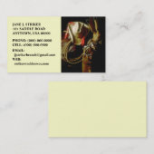 西部のギアの名刺のカーボーイ・ハットの日の出 名刺 (正面/裏面)