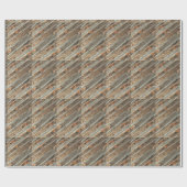 西部のギフトの包装紙の納屋木 ラッピングペーパー (フラット)