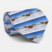 西部のクリスマス-馬のクリスマスのそり ネクタイ (ロール)