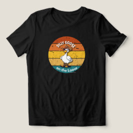 西部のシリーガチョウ - カウボーイのガチョウ トライブレンドＴシャツ
