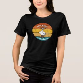 西部のシリーガチョウ - カウボーイのガチョウ トライブレンドＴシャツ
