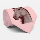 西部のスタイルのピンクの馬の首のタイ ネクタイ (ロール)