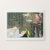 西部のテニスのトーナメントのヴィンテージ旅行 ジグソーパズル (横)