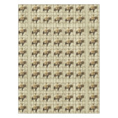 西部のテーブルクロスのヴィンテージのカウボーイ テーブルクロス (正面)