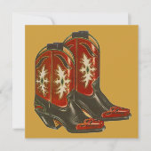 西部のテーマのパーティの招待状の~ EZ2はカスタマイズ 招待状 (正面)