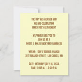 西部のテーマのパーティの招待状の~ EZ2はカスタマイズ 招待状 (裏面)