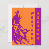 西部のテーマのパーティの招待状の~ EZ2はカスタマイズ 招待状 (正面)